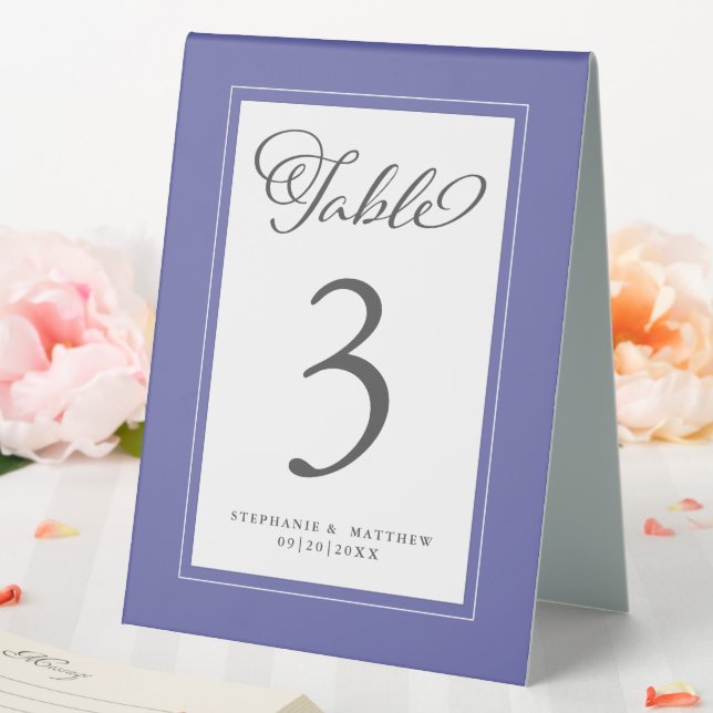 Elegant Periwinkle Blue Wedding Reception Chic (In SItu (Wedding))