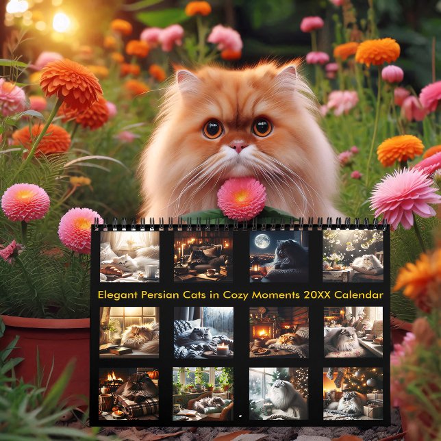 Elegant Persian Cats in Cosy Moments 20XX  Calendar (Creator Uploaded)