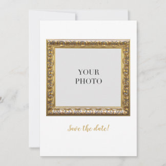 Elegant Personal Photo and Text Save The Date