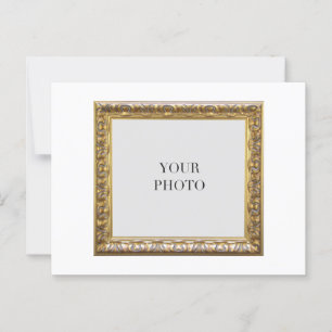 Elegant Personal Photo Frame and Text Postcard