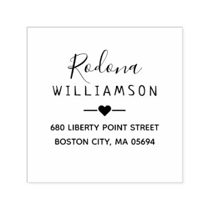 Elegant Personal Return Address Self-inking Stamp