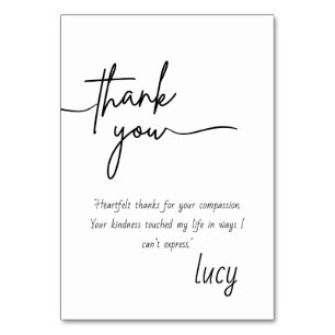 Elegant Personal Thank You Card