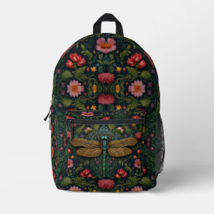 Elegant Personalise Vintage dragonfly boho chic Printed Backpack