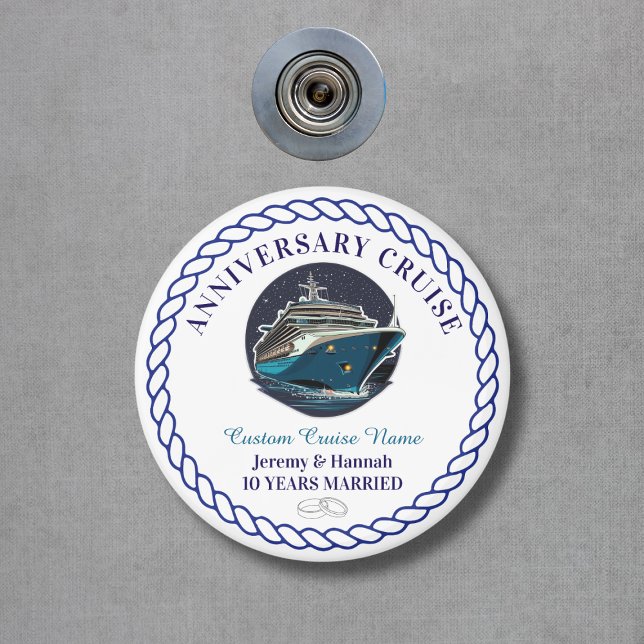 Elegant Personalised Anniversary Cruise Cabin Door Magnet (Elegant Personalized Anniversary Cruise Cabin Door Magnet
)