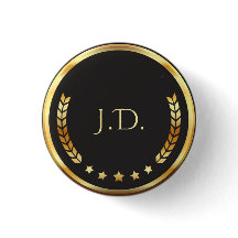 Elegant Personalised Black and Gold