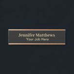 Elegant Personalised black and gold  Door Sign<br><div class="desc">Personalised</div>