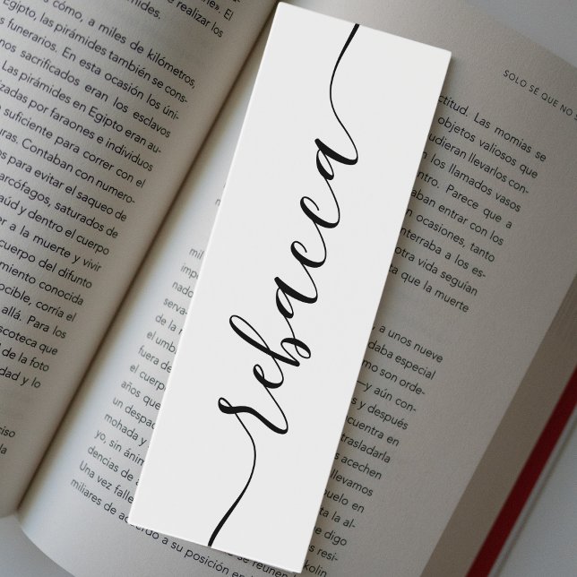 Elegant Personalised Books Bookmark Custom Name (Creator Uploaded)