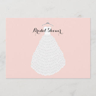 Elegant personalised bridal shower invitation