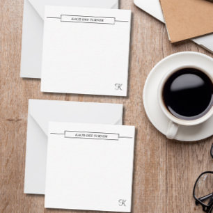 Elegant Personalised Business Flat Note Card