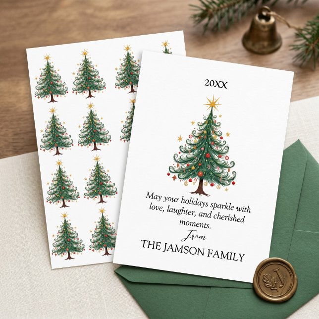 Elegant Personalised Christmas Card  (Creator Uploaded)