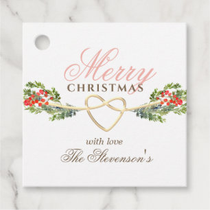 Elegant Personalised Christmas Gift Tag