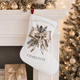 Elegant Personalised Christmas Stocking