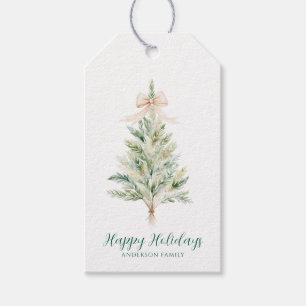 Elegant Personalised Christmas Tree Gift Tags