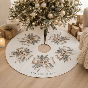 Elegant Personalised Christmas Tree Skirt
