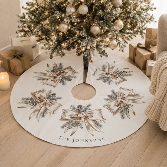 Elegant Personalised Christmas Tree Skirt (Creator Uploaded)