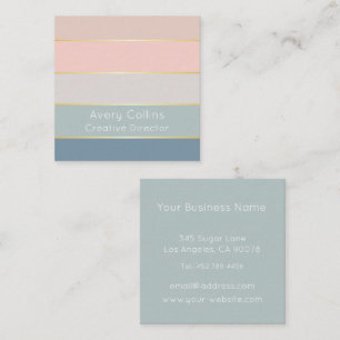 Elegant Personalised Colorblock Business Card