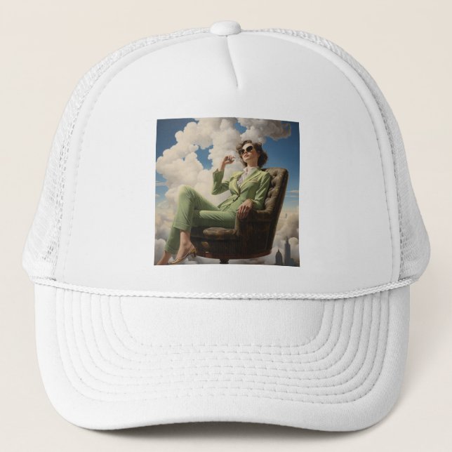 Elegant Personalised Custom Modern simple Trucker Hat (Front)