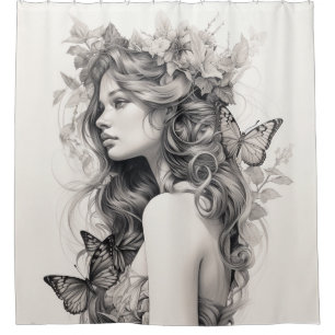 Elegant Personalised Custom Photo Add Your Own Shower Curtain