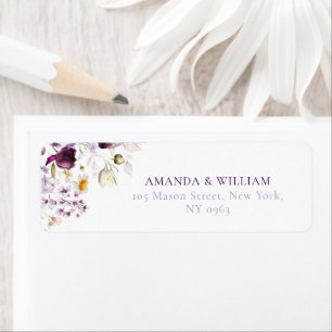 Elegant Personalised Floral Address Labels