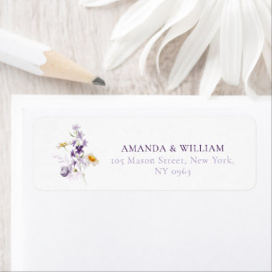 Elegant Personalised Floral Address Labels
