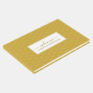 Elegant Personalised Gold WELCOME Guest Book