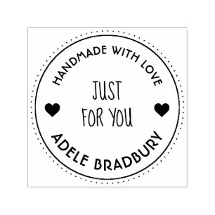 Elegant Personalised Handmade By Self-inking Stamp