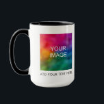 Elegant Personalised High Quality Classic 15oz Mug<br><div class="desc">Custom Elegant Modern Simple Template Upload Add Your Own Image Photo Business Logo Text Name Trending Classic 15oz Combo Mug. Buy High Quality Mugs & Cups Online Shop. Other Colours: White with Black,  Hunter Green,  Maroon,  Navy Blue,  Pink,  Yellow,  Red,  Light Blue,  Orange,  Lime.</div>