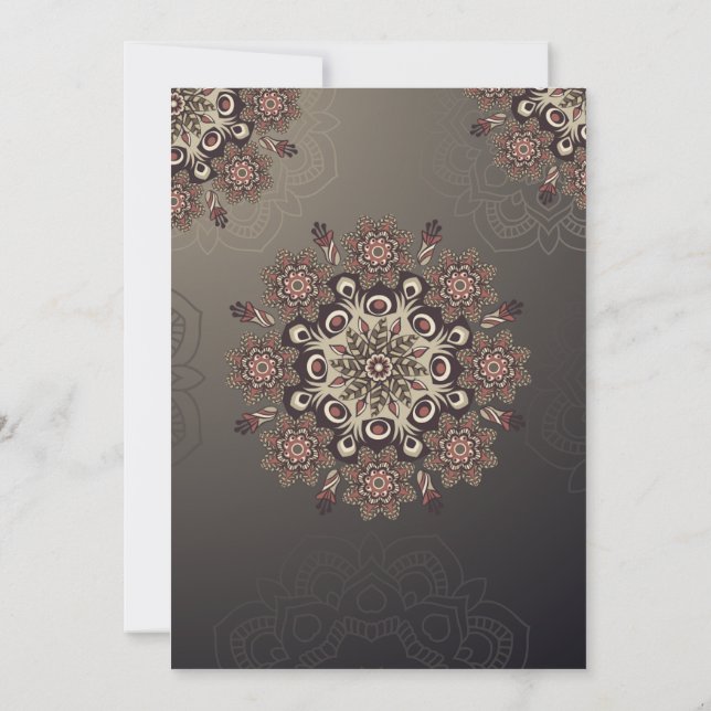 Elegant Personalised Indian Wedding Invitation Car (Back)