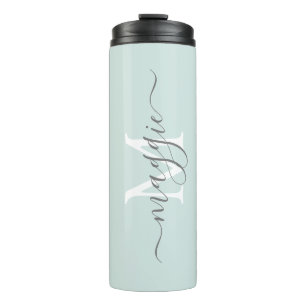 Elegant Personalised Initial & Name Travel Mug