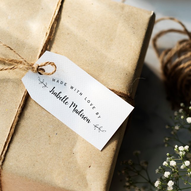 Elegant Personalised Made With Love By Rubber Stamp (Elegant Personalized Made With Love By Rubber Stamp)