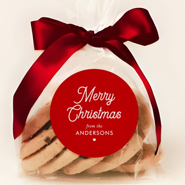 Elegant Personalised Merry Christmas Gift Labels (Creator Uploaded)