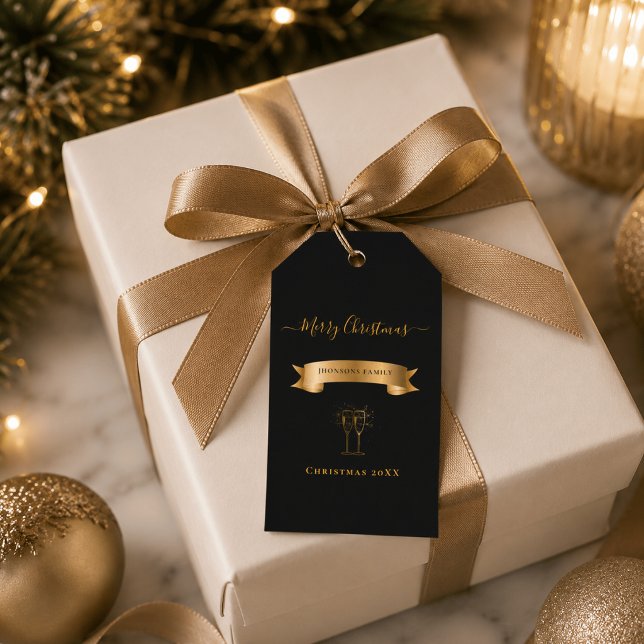 Elegant Personalised Merry Christmas Gift Tags (Creator Uploaded)
