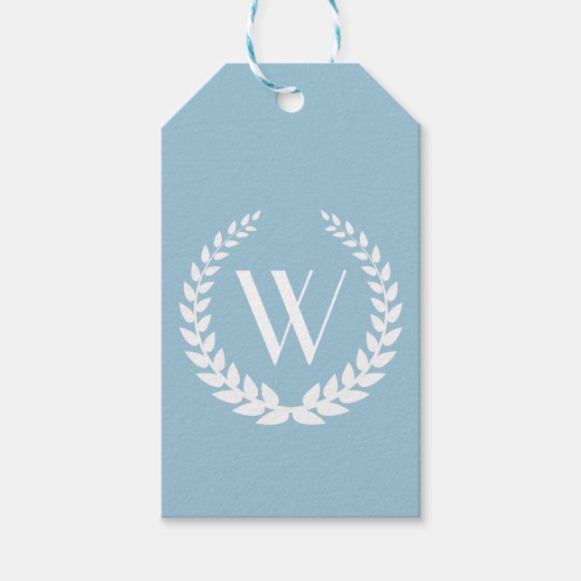 Elegant Personalised Monogram Gift Tags (Front)