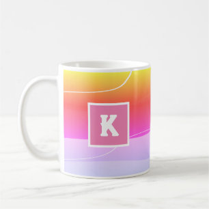 Elegant Personalised Monogram Initial Coffee Mug