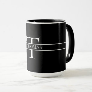 Elegant Personalised Monogrammed Custom Name Mug