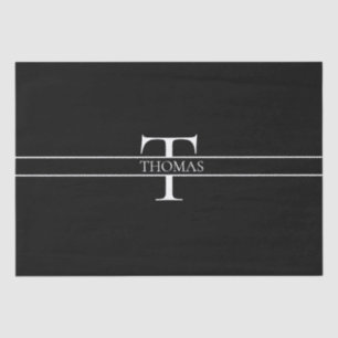 Elegant Personalised Monogrammed Custom Name  Tissue Paper