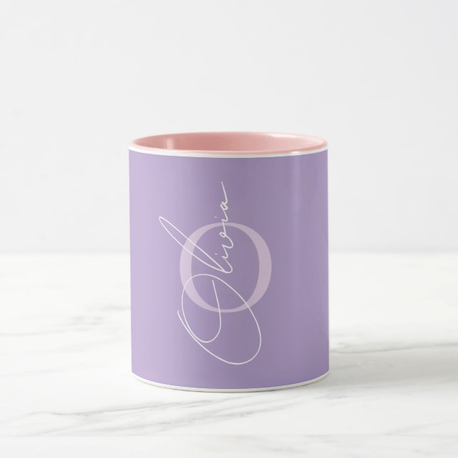 Elegant Personalised Name Initials Mug (Center)