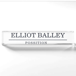 Elegant Personalised Name Nameplate