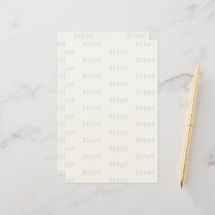 Elegant Personalised Name Stationery