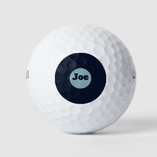 Elegant personalised navy blue golf balls
