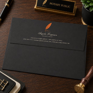 Elegant Personalised Notary Public Envelope