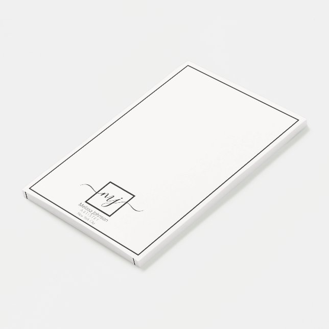 Elegant personalised  note (Angled)