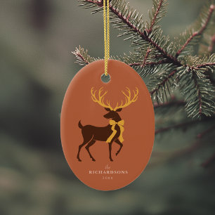 Elegant Personalised Photo Family Christmas Ceramic Tree Decoration