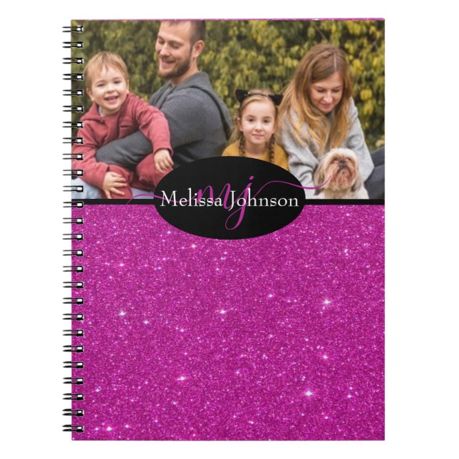 Elegant personalised photo notebook (Front)