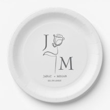 Elegant Personalised Plates | Custom Party Decor