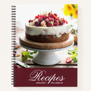 Elegant Personalised Recipe Notebook