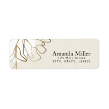 Elegant Personalised Return Address Label