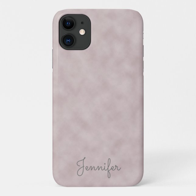 Elegant Personalised Rose Colour Parchment Case-Mate iPhone Case (Back)