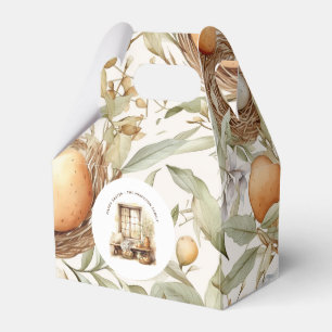 Elegant Personalised Rustic Easter Favour Box
