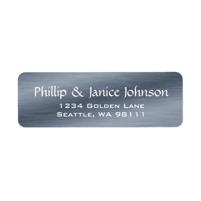 Elegant Personalised Stainless Steel Return (Front)